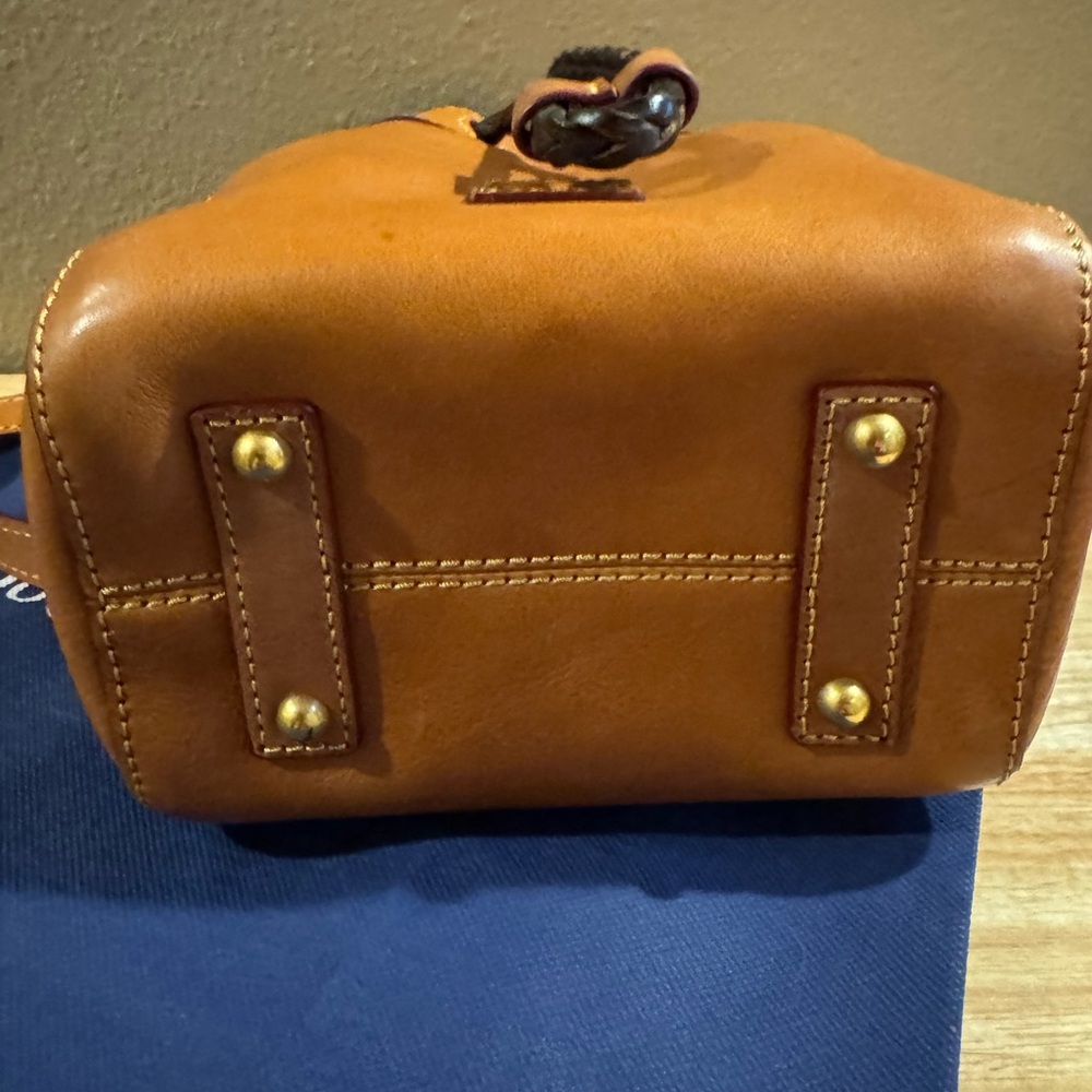 Dooney & Bourke Florentine Leather Mini Hattie Drawstring Crossbody Bag - Picture 6 of 13